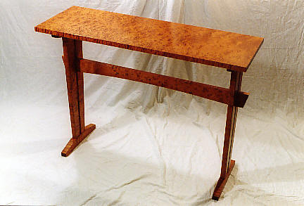 Trestle hall table deals
